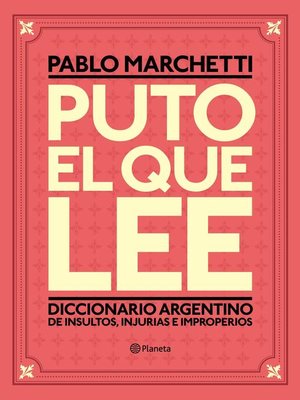 cover image of Puto el que lee
